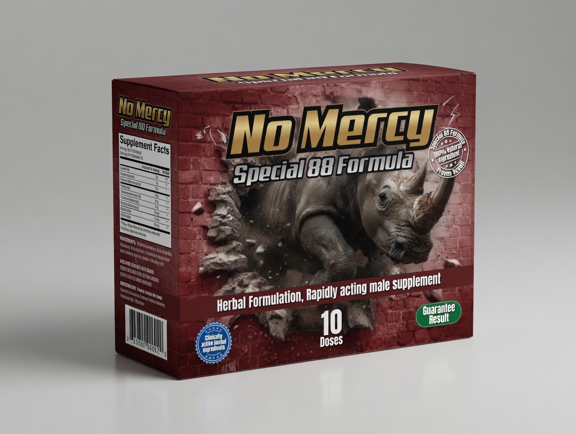 No Mercy Special 88 Formula box with rhino artwork
