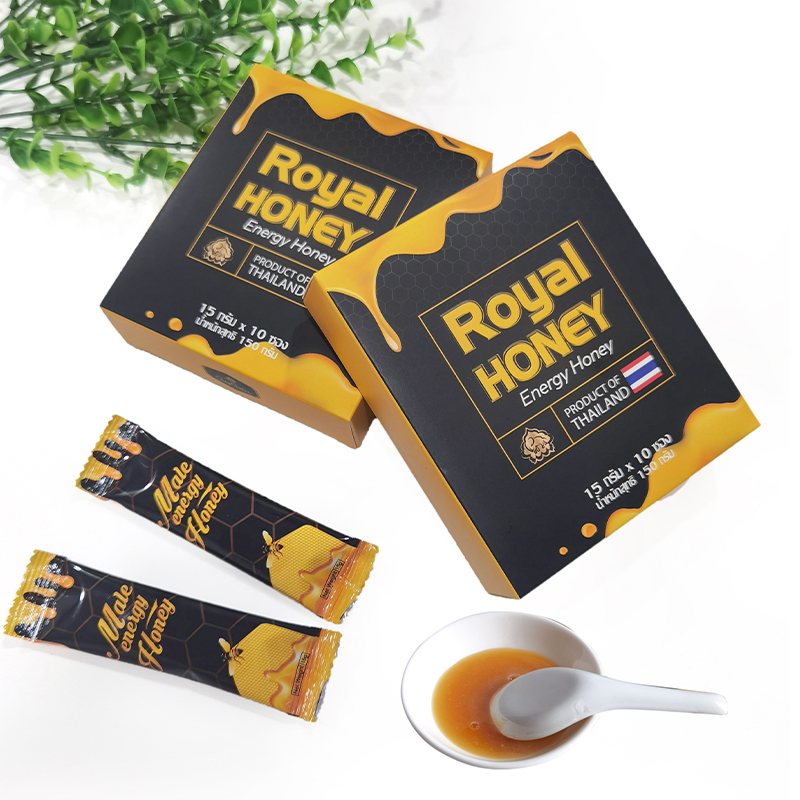 Royal Honey Energy Honey boxes, sachets, and honey